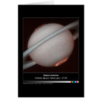 Saturn Aurora Hubble Telescope Photo cards