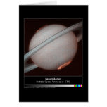 Saturn Aurora Hubble Telescope Photo Card