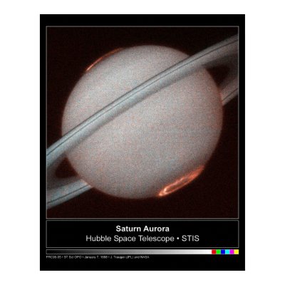 Saturn Aurora Hubble Telescope Photo Print by Space_Exploration