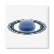 Saturn Blue Fridge Magnets