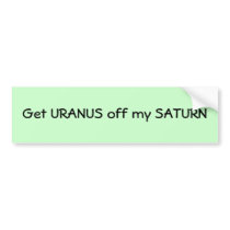 Saturn Bumper Sticker bumper stickers