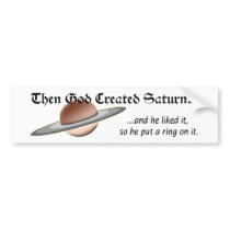 Saturn Bumper Sticker bumper stickers