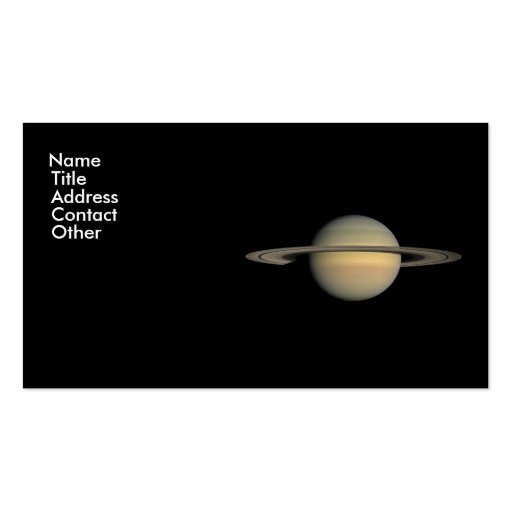 Saturn Business Cards (front side)