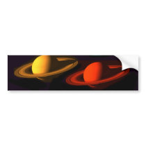 Saturn Collage Bumper Sticker