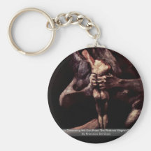 Saturn Devouring His Son From The Pinturas Negras Keychain