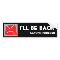 'SATURN FOREVER' BUMPER STICKER FOR SATURN CARS