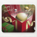 Saturn Happy Holidays Mouse Pad