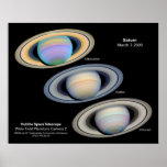 Saturn - Hubble Images Poster
