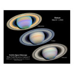 Saturn - Hubble Images Poster