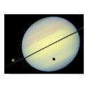 Saturn & its Moon, Titan posters by almedic104 Saturn & its Moon, Titan posters