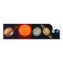 SATURN sun moons bumper stickers