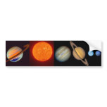 SATURN sun moons Bumper Sticker