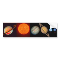 SATURN sun moons bumper stickers