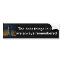 Saturn V rocket Bumper Sticker