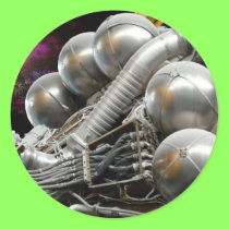 Saturn V Rocket Engine stickers