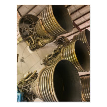 Saturn V Rocket Post Card