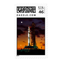 Saturn V Rocket Postage Stamp
