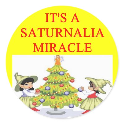 SATURNALIA pagan holiday Sticker by jimbuf