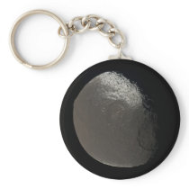 Saturn's 3rd Largest Moon Iapetus Taken by Cassini Keychain