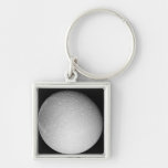 Saturn's moon Dione Keychains