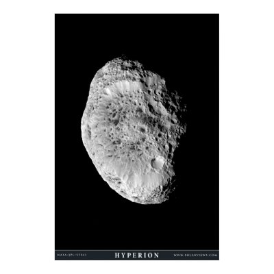 Saturn's Moon Hyperion Poster by solarviews