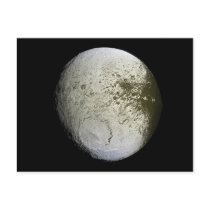 Saturn's Moon Iapetus as seen by the Cassini probe Postcard