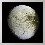 Saturn's Moon Iapetus as seen by the Cassini probe posters