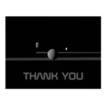 Saturn's Moons Thank You Postcard
