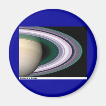 Saturns Rings Fridge Magnet