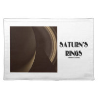 Saturn's Rings (Photo Of Saturn Rings) Cloth Place Mat