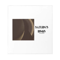 Saturn's Rings (Photo Of Saturn Rings) Note Pads