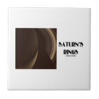 Saturn's Rings (Photo Of Saturn Rings) Small Square Tile