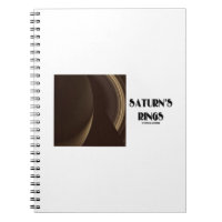 Saturn's Rings (Photo Of Saturn Rings) Spiral Notebooks