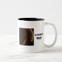 Saturn's Rings (Photo Of Saturn Rings) Two-Tone Coffee Mug