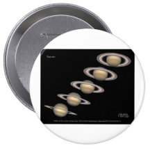 Saturn's Rings tilt 1996-2000 Astronomy Gifts Pinback Button