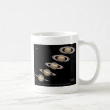 Saturn's Rings tilt 1996-2000 Astronomy Gifts Coffee Mug