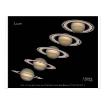 Saturn's Rings tilt 1996-2000 Astronomy Gifts Postcard
