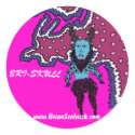 Satyr-art, sticker