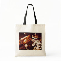 Satyr With Peasants By Liss Johann (Best Quality) Canvas Bag