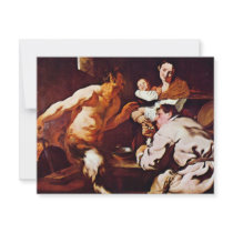 Satyr With Peasants By Liss Johann (Best Quality) Custom Invites