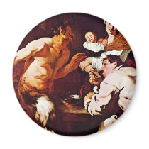 Satyr With Peasants By Liss Johann (Best Quality) Magnets