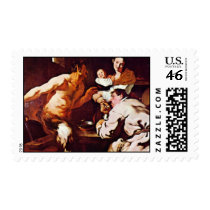 Satyr With Peasants By Liss Johann (Best Quality) Postage