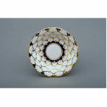 Saucer plate with attractive design photo cutouts