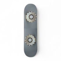 Saucer plate with attractive design skate board