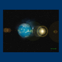 Saucer Posing With The Earth posters