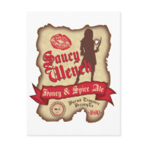 Saucy Wench Honey & Spice Ale postcards
