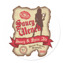 Saucy Wench Honey & Spice Ale stickers