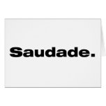 Saudade cards