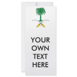 Saudi Arabia Coat of Arms Rack Card Design