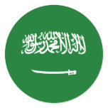 Saudi Arabia Fisheye Flag Sticker